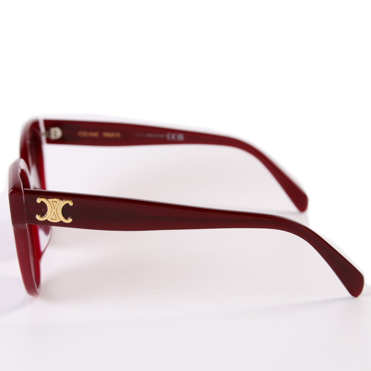 Celine - Authenticated Sunglasses - Plastic Burgundy Plain for Women, Never Worn, with Tag