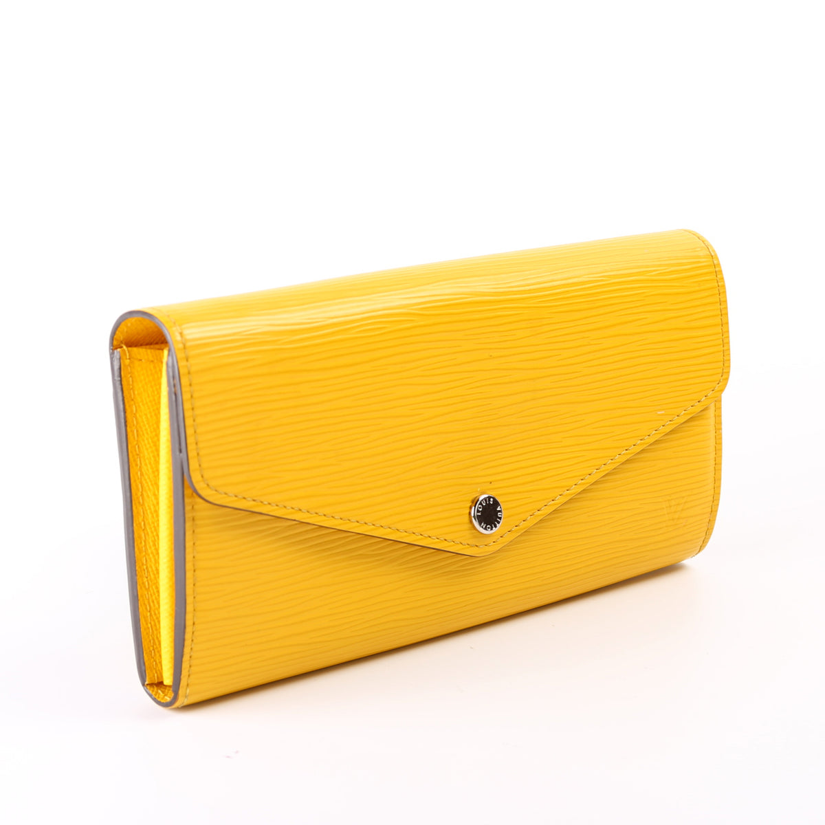 Louis Vuitton Yellow Epi Leather Snap Wallet