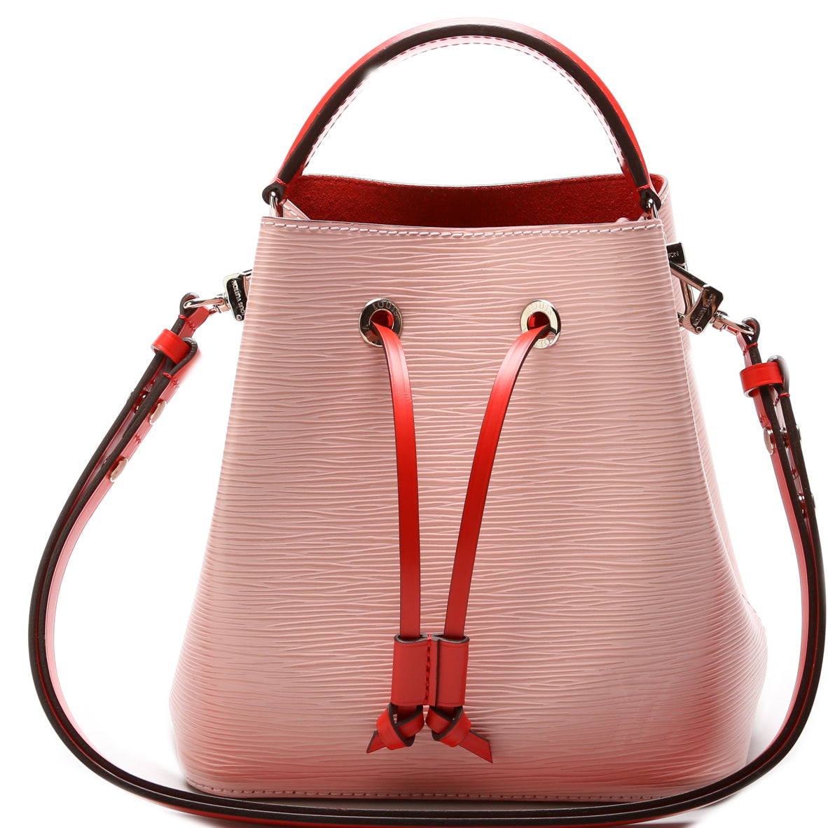 Louis Vuitton White/Black/Scarlet Epi Leather NeoNoe BB Bag
