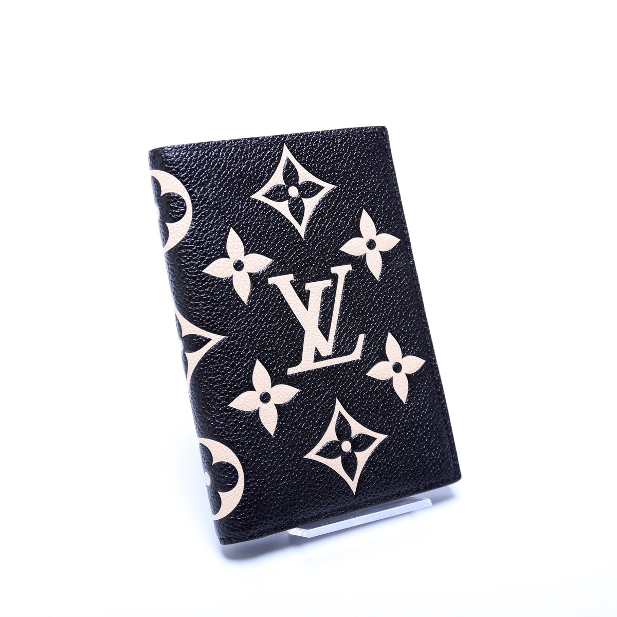 Passport Cover - Luxury Monogram Empreinte Leather Black