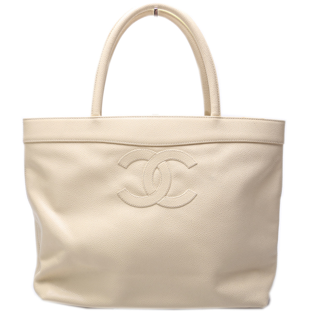 Chanel Vintage Caviar Timeless Shopping Tote Bag