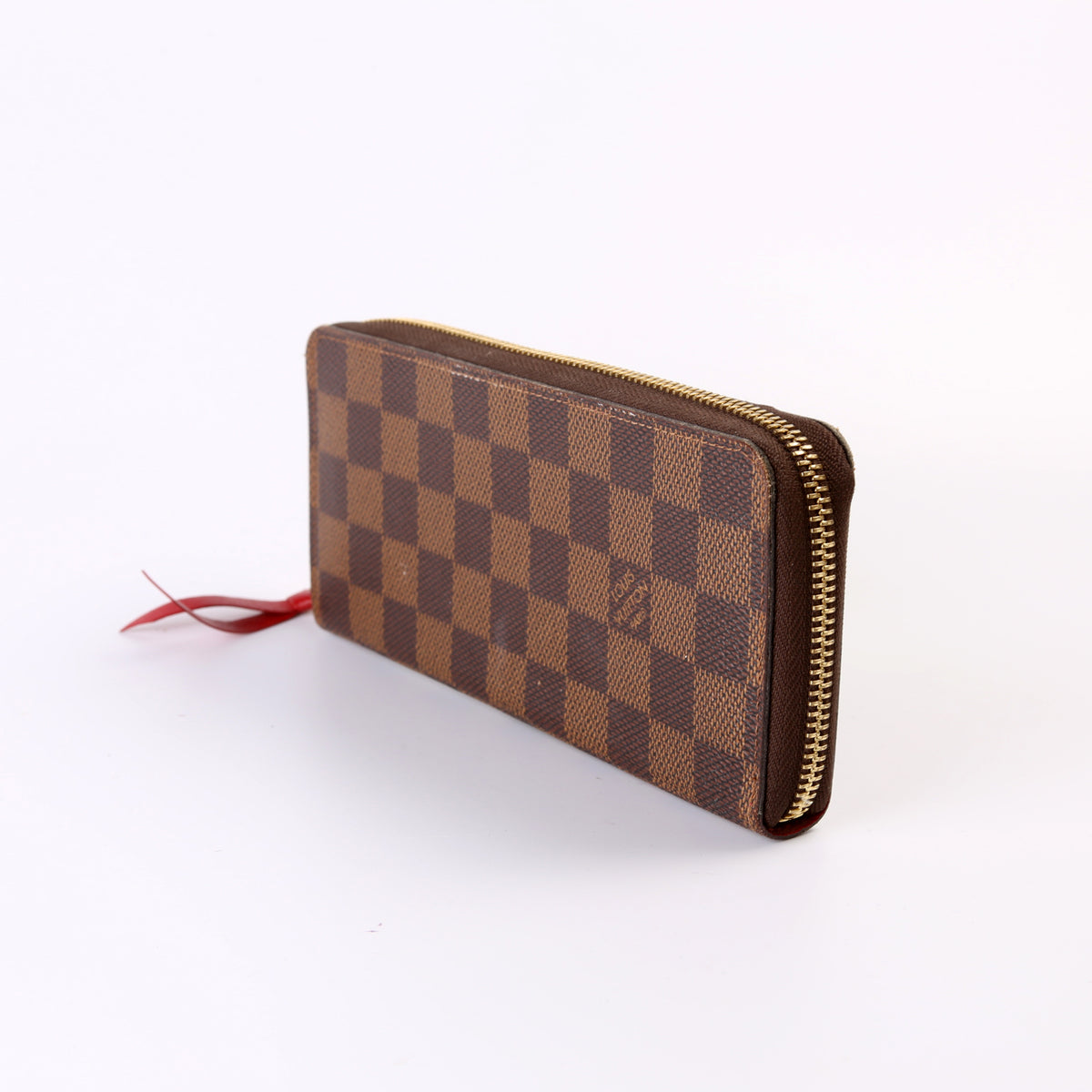 Zippy Wallet Studded Damier Ebene – Keeks Designer Handbags