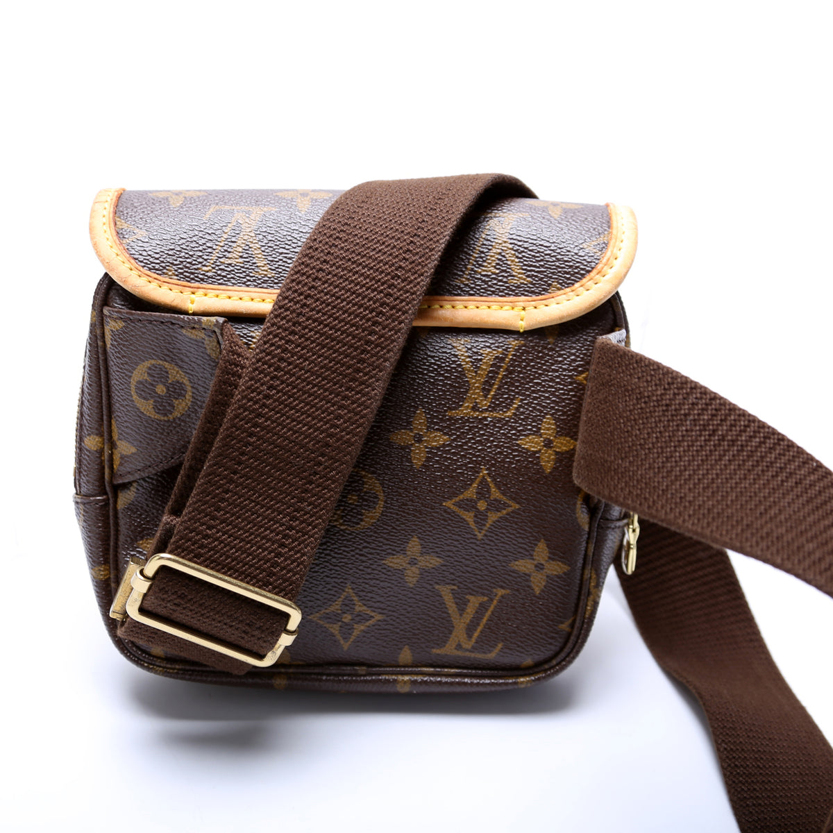 Louis Vuitton Bosphore Brown Gold Plated Shoulder Bag (Pre-Owned)