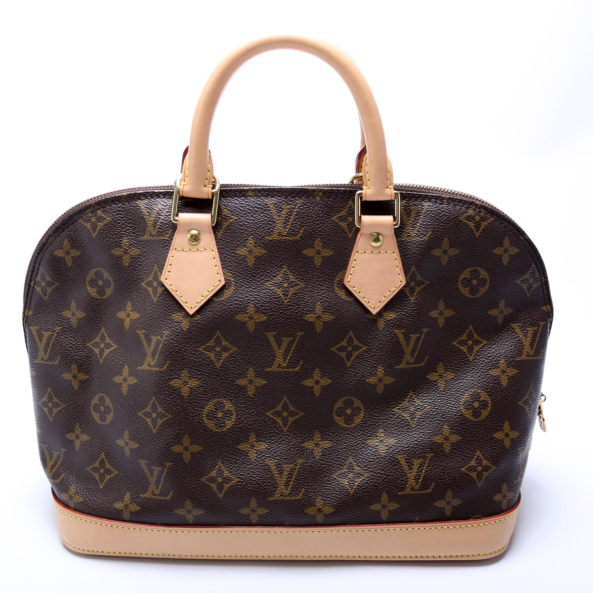 Louis Vuitton Canvas and Leahter Pm Alma Bag Monogram with Gold