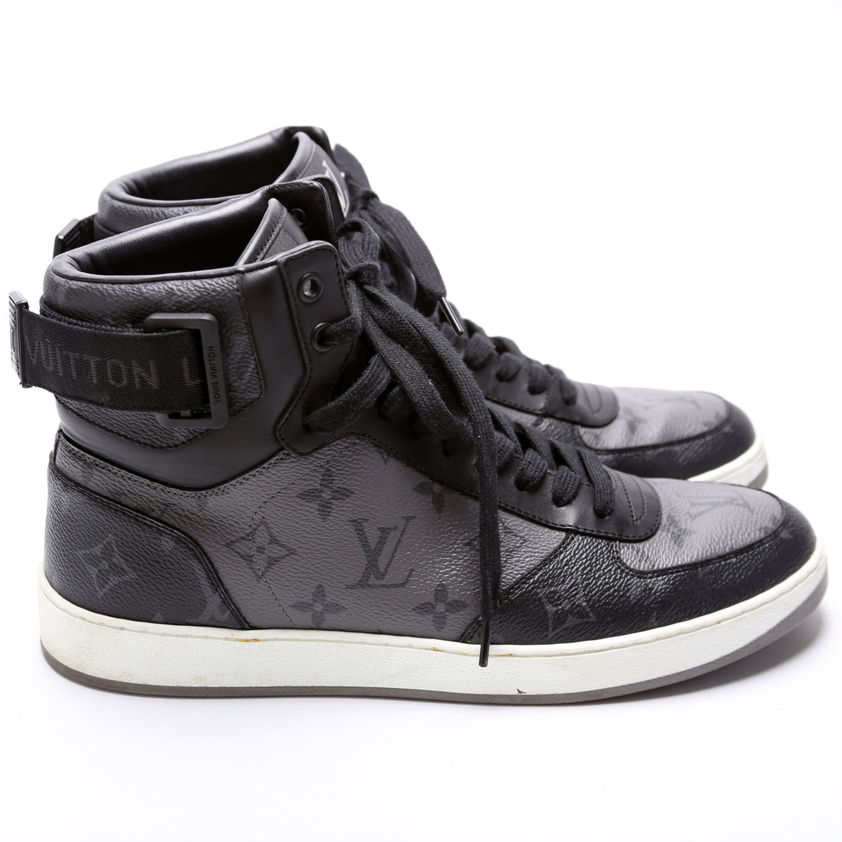 Louis Vuitton Rivoli Black and Red Sneakers