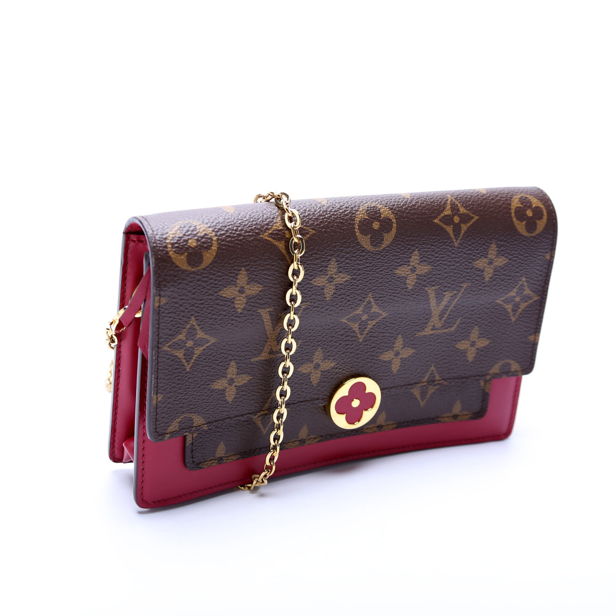 Sell Louis Vuitton Flore Chain Wallet - Brown/Red