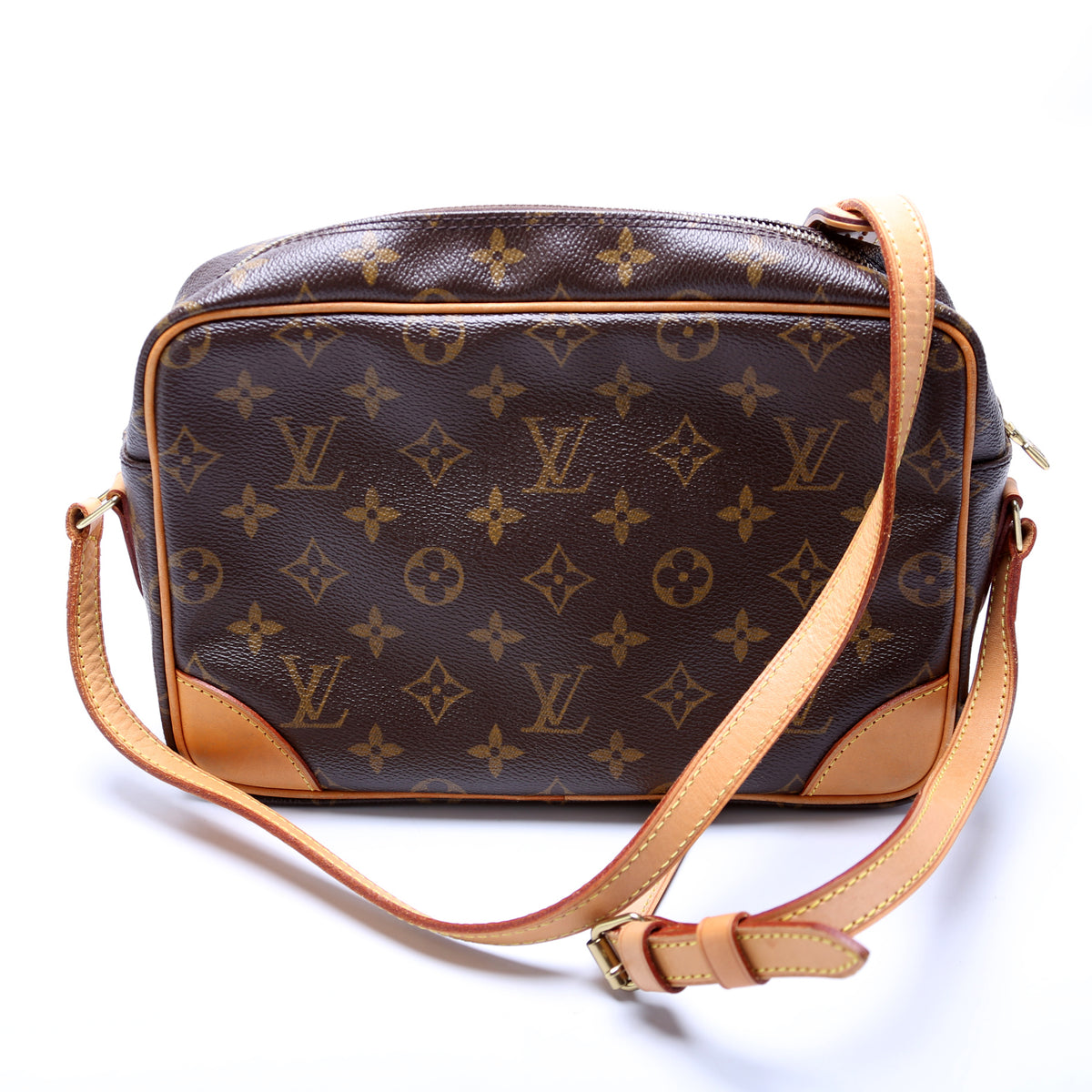Louis+Vuitton+Trocadero+Shoulder+Bag+Red+Leather for sale online
