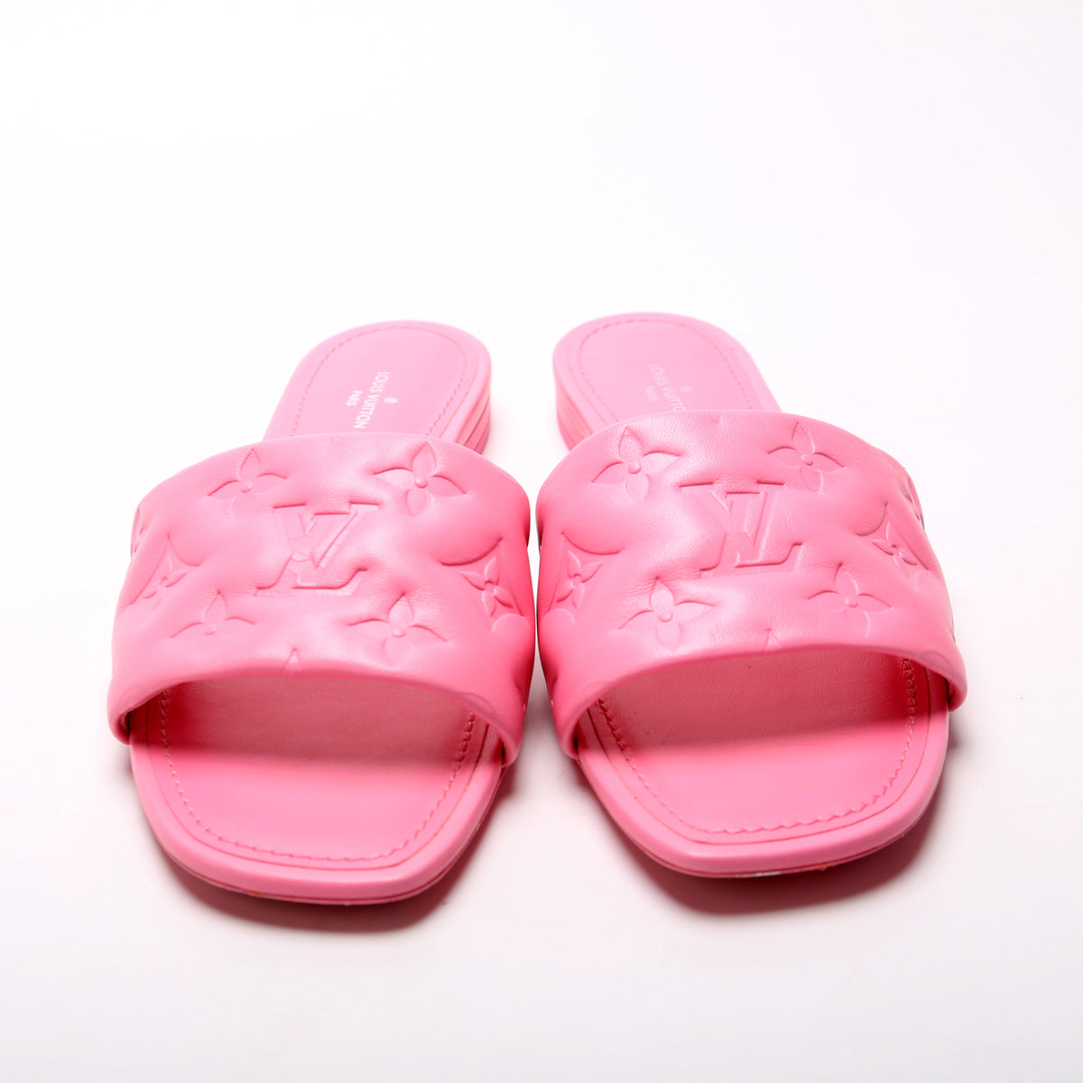 NEW Louis Vuitton Revival Pink Mule Sandal Heels Size 40