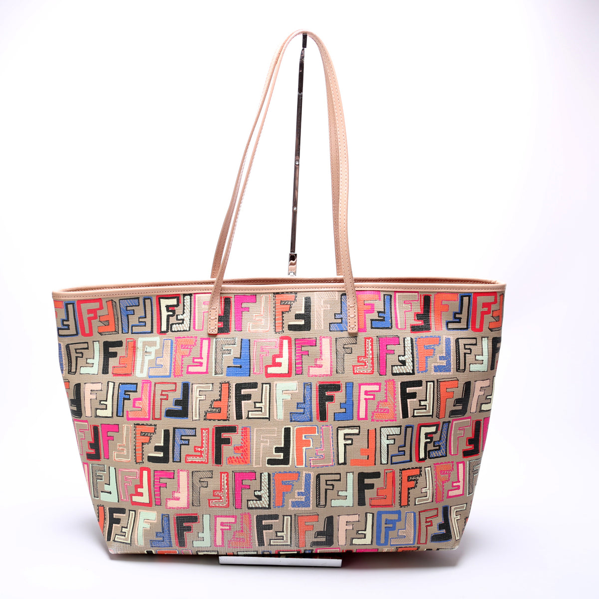 FENDIバッグ 8BH185 Coated Zucca Zip Tote