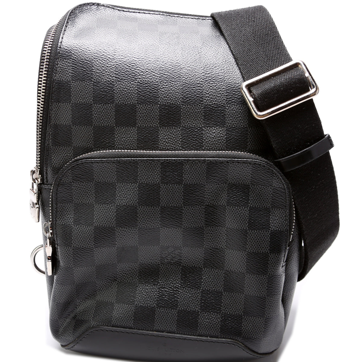 Louis Vuitton Avenue Damier Graphite Sling Bag Black Canvas