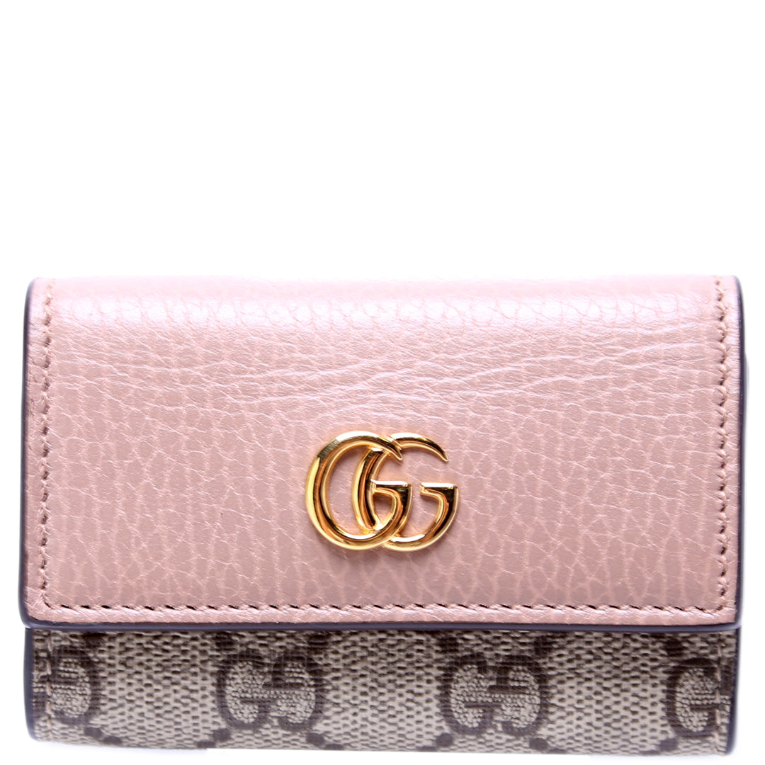Shop GUCCI GG Marmont GG Marmont leather key case (456118 17WAG 5788,  456118 17WAG 4929, 456118 17WAG 9096, 456118 17WAG 1283) by puddingxxx