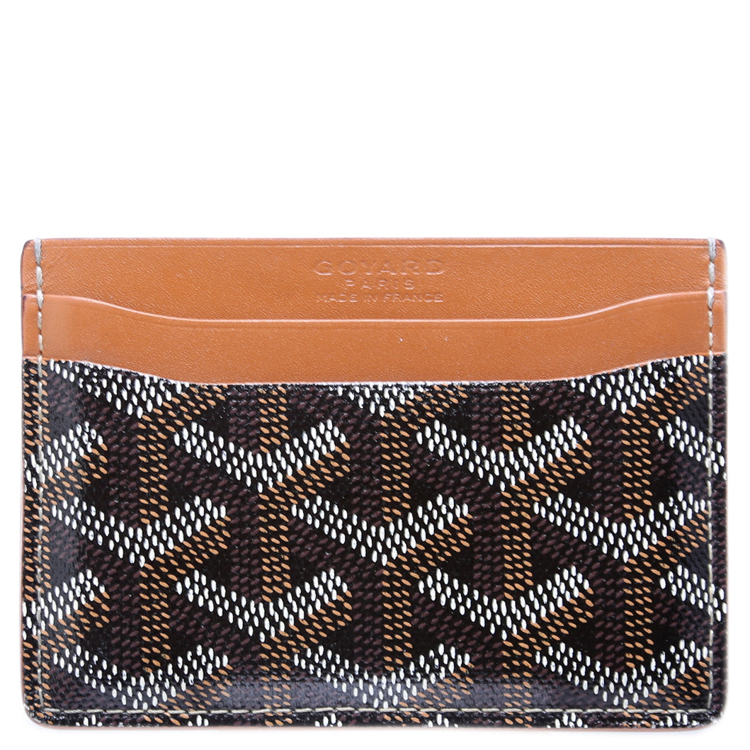 Pre-owned Goyard Saint Sulpice Card Holder Ine Orange