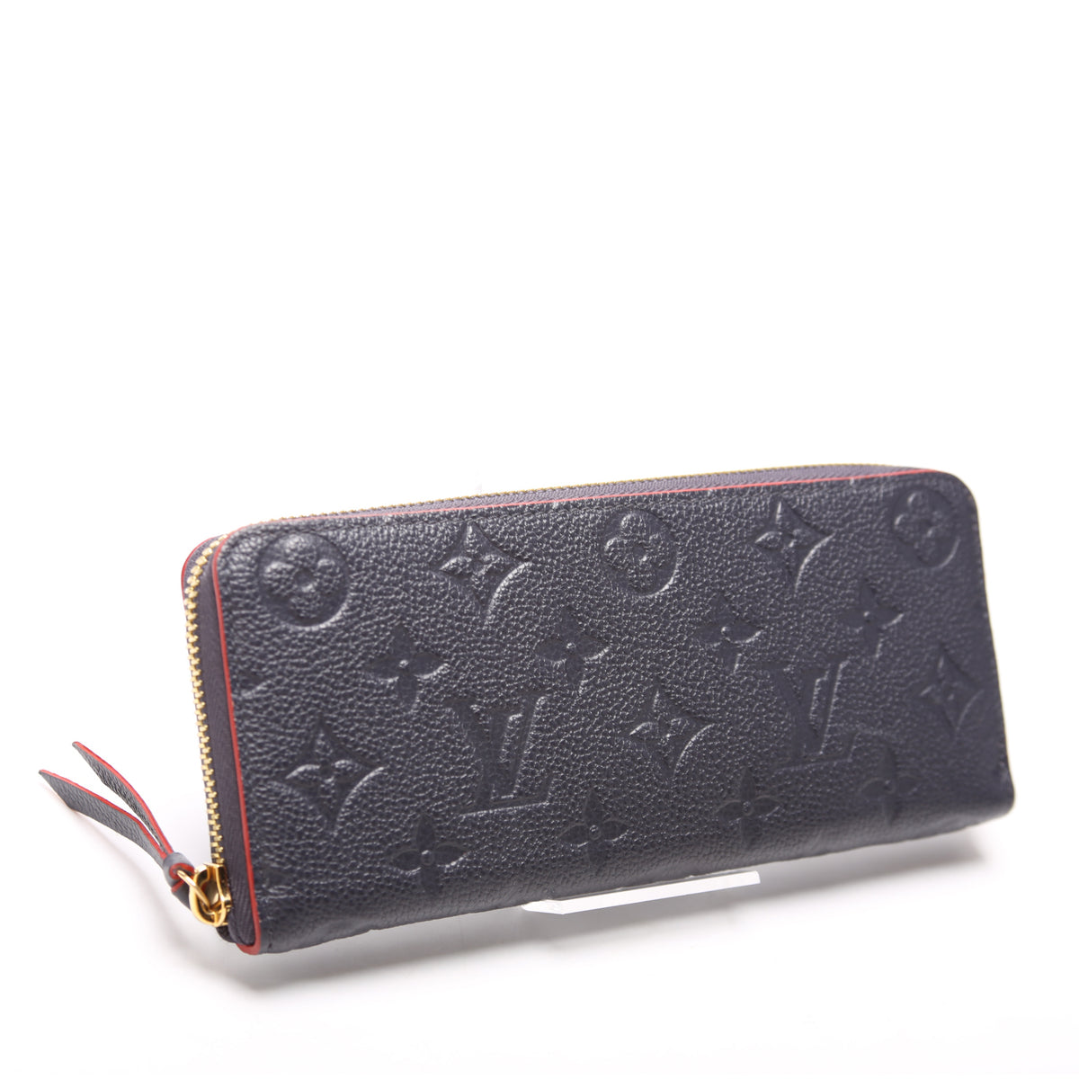 Louis Vuitton Clemence Wallet Monogram Empreinte Leather Blue