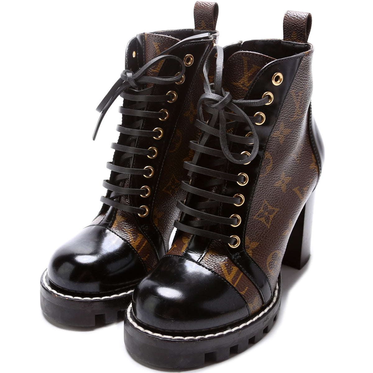 Louis Vuitton - Authenticated Star Trail Ankle Boots - Leather Brown for Women, Very Good Condition