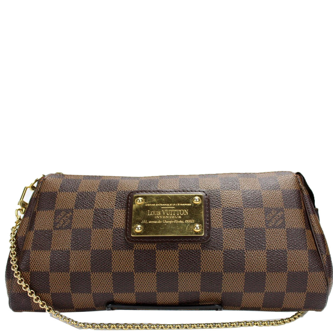 Louis Vuitton Damier Ebene Eva Clutch Bag (2009)