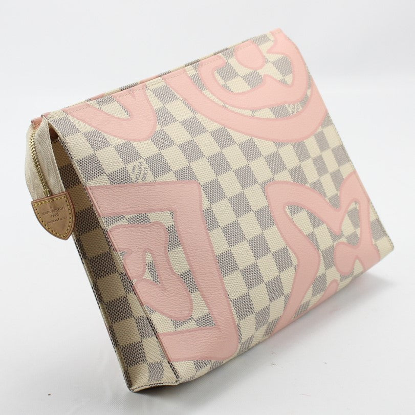 Louis Vuitton Toiletry Pouch Limited Edition Damier Tahitienne 26 at 1stDibs