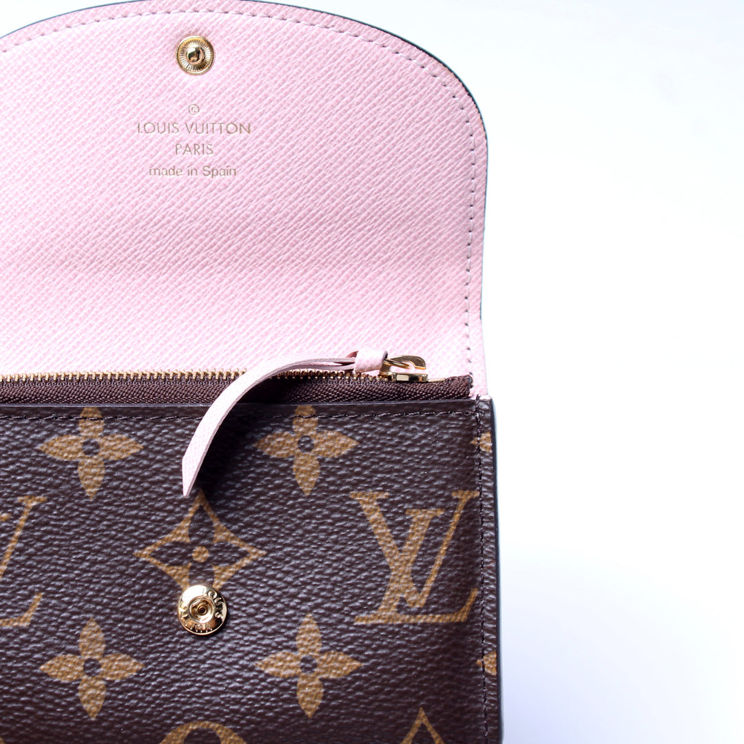 Authentic Louis Vuitton Rosalie Coin Purse Monogram Rose