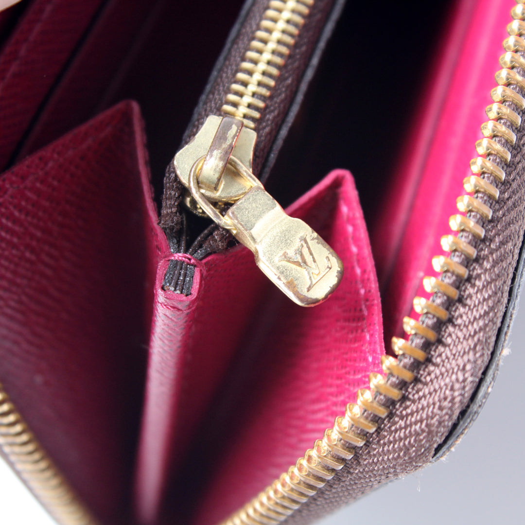 送料込◆希少【LOUIS VUITTON】Clemence Wallet Pondichery pink Louis Vuitton Clemence Wallet Limited Edition Blooming