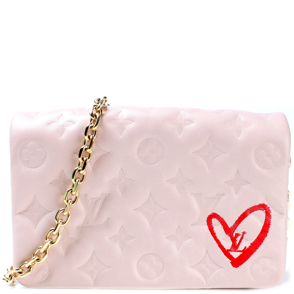 残少! Louis Vuitton ルイヴィトン POCHETTE COUSSIN Pochette Coussin Fall in Love