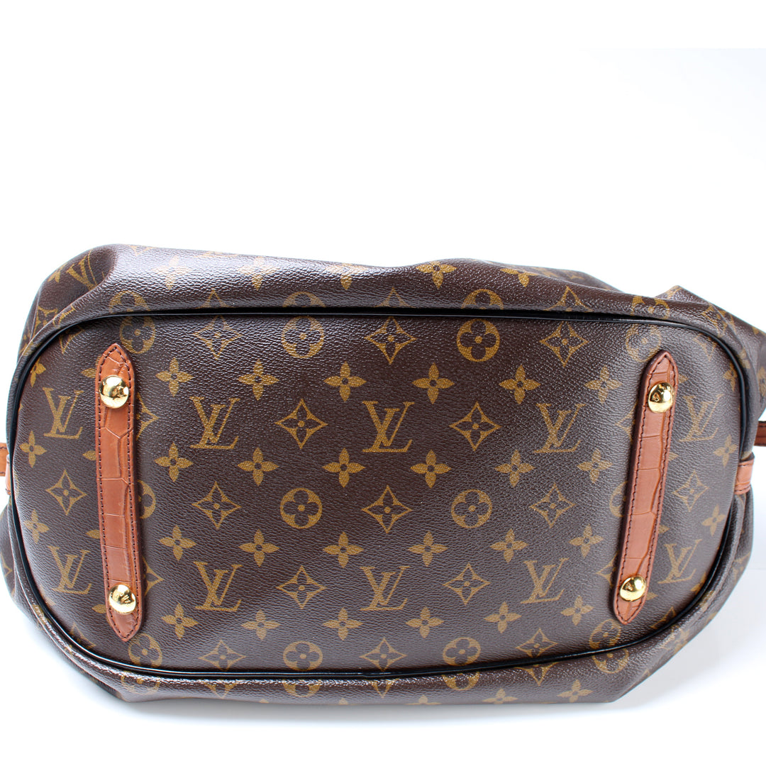 ルイビトン　マヒナ　XLsize Louis Vuitton White Monogram Mahina Leather XL Bag | Yoogi's