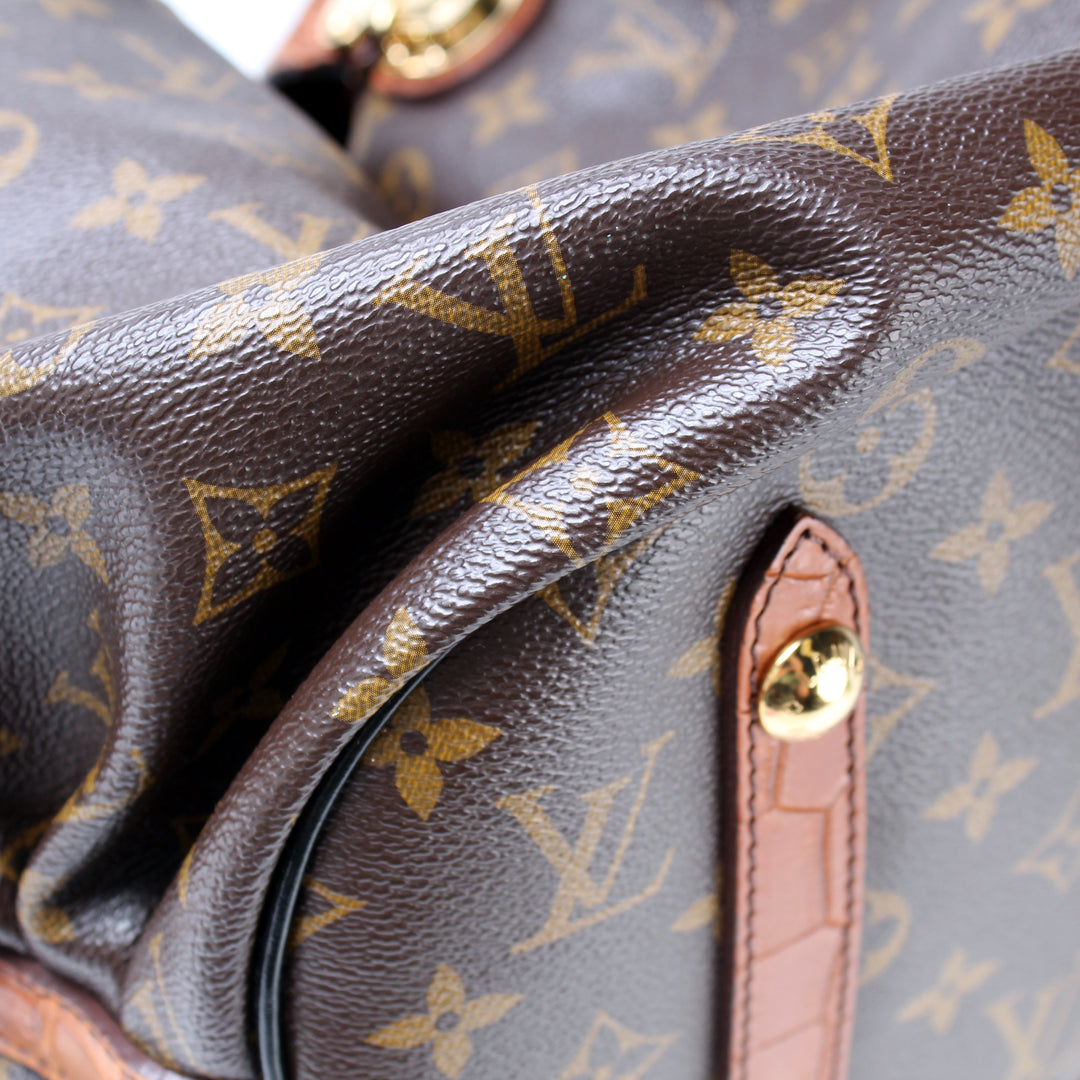 ルイビトン　マヒナ　XLsize Mahina XL Monogram Alligator Trim