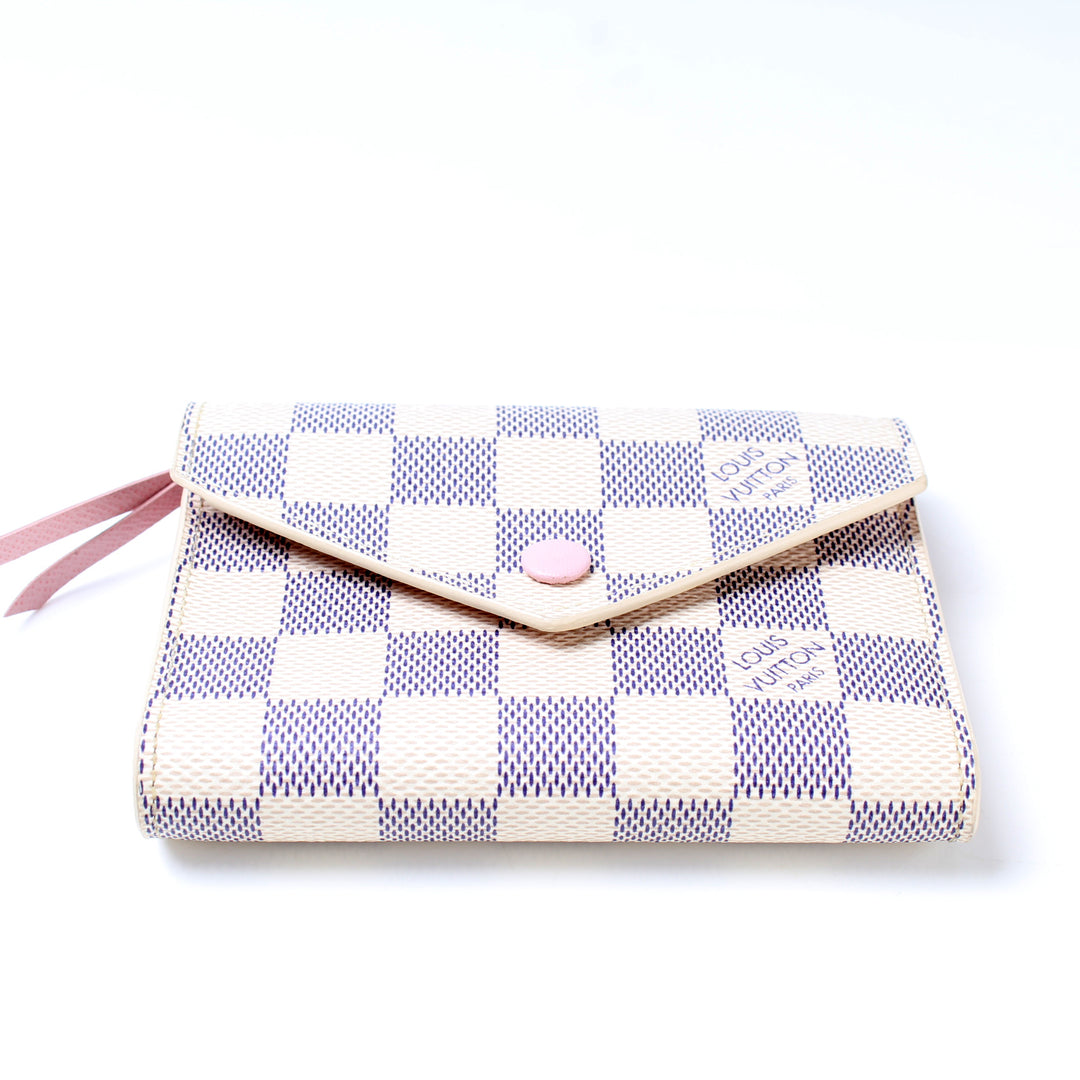 Victorine Wallet Damier Azur