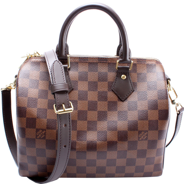 【希少】 LOUIS VUITTON Damier Ebene Speedy 25 ハンドバッグ NEW AUTHENTIC LOUIS VUITTON SPEEDY 25 DAMIER EBENE N41368