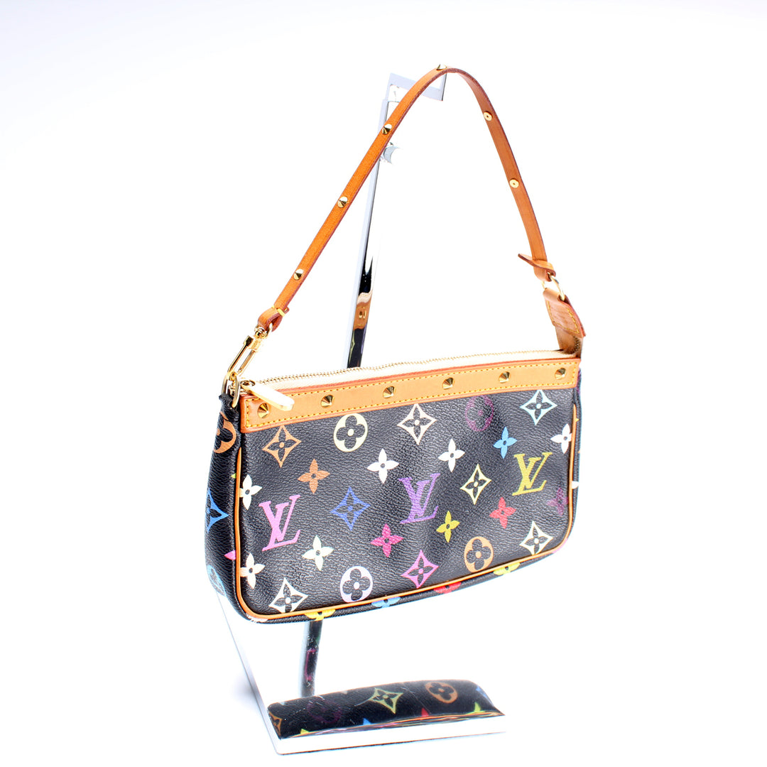 【希少】 LOUIS VUITTON Multicolore Monogram Pochette Original Louis Vuitton Multicolor Pochette | eBay