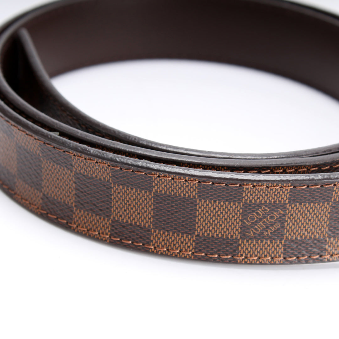 LV Intiales Mini 25MM Belt Damier Ebene Size 80/32 display picture 3
