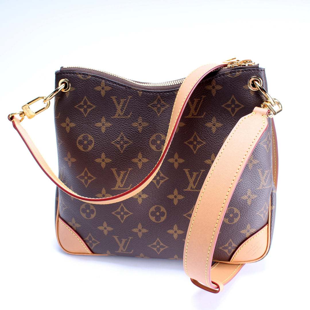 Louis Vuitton オデオン NM Gorgeous Authentic Louis Vuitton Monogram Odeon PM NM Bag Braided