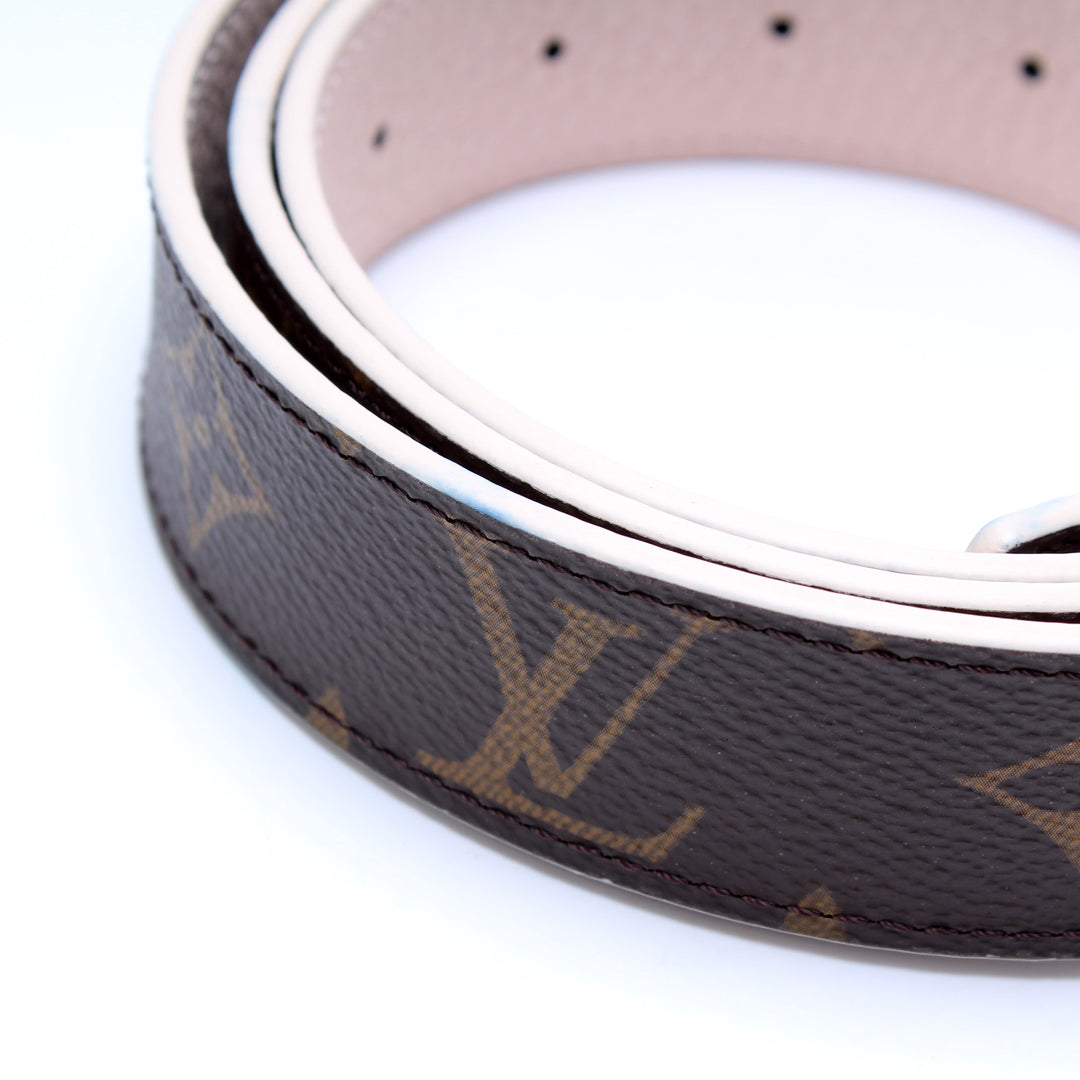 LV Initiales 30MM Reversible Leather/Monogram Belt Size 90/36 display picture 3