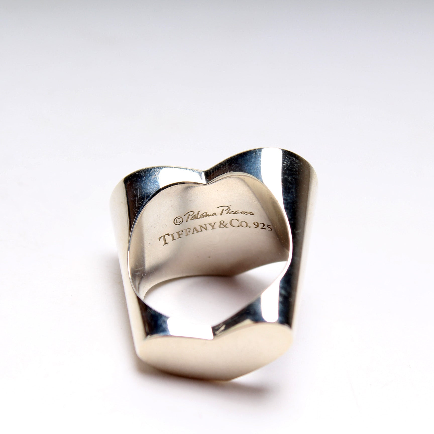 【Tiffany & Co.】Paloma Picasso Double Modern Heart Ring Tiffany® Platinum Diamond Wedding Band | Tiffany & Co. US
