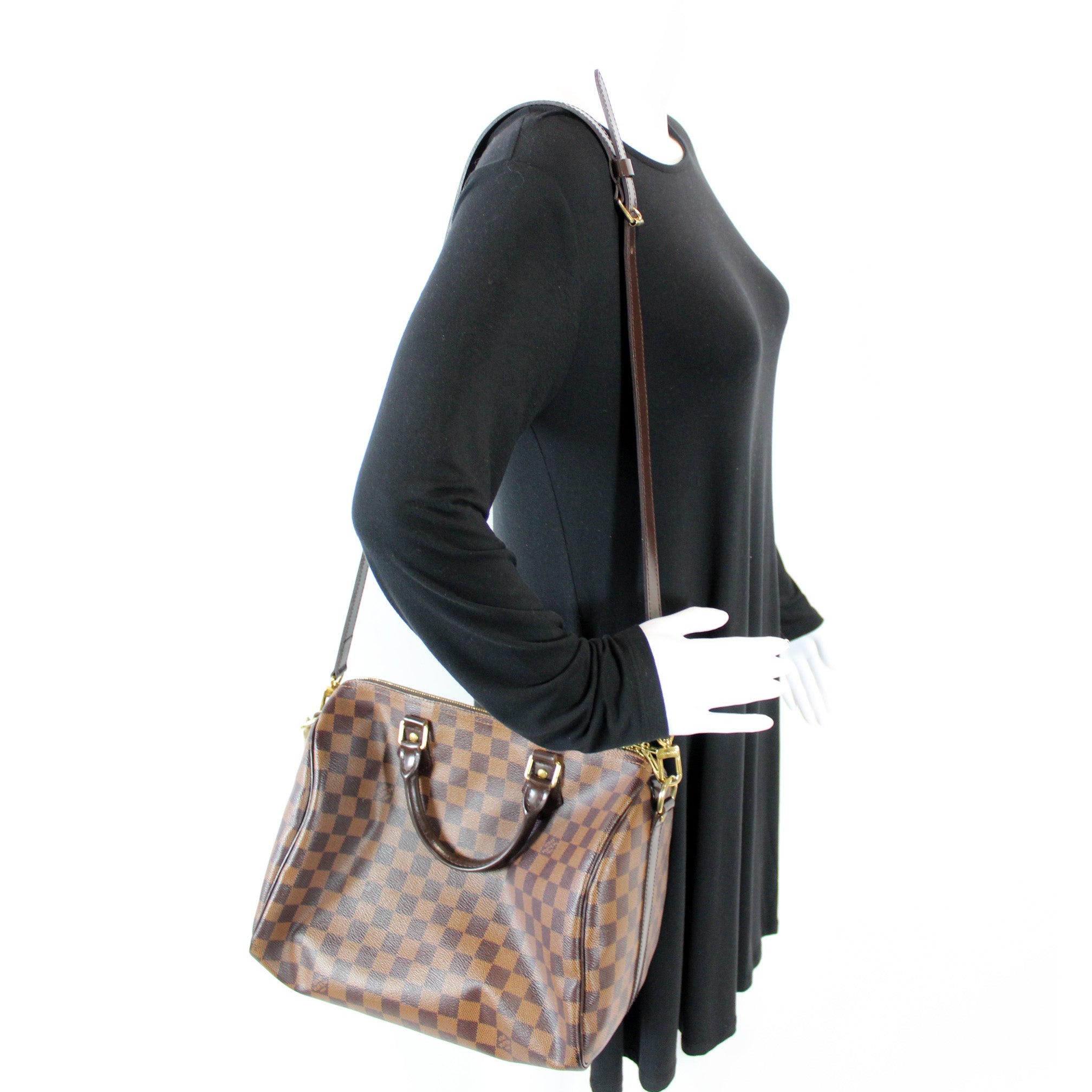 Speedy 30 Bandouliere Damier Ebene