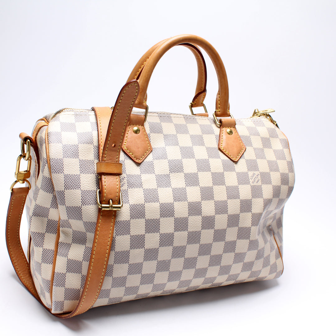 バッグ LOUIS VUITTON SPEEDY 30 DAMIER Louis Vuitton Damier Ebene Speedy Bandouliere 30 1711939