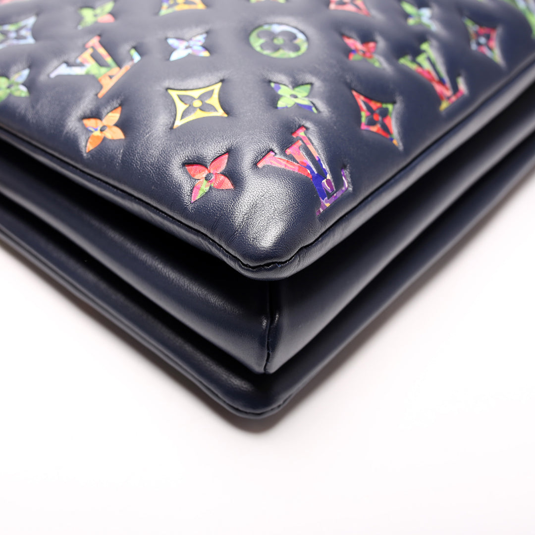 Coussin MM LV Garden Lambskin