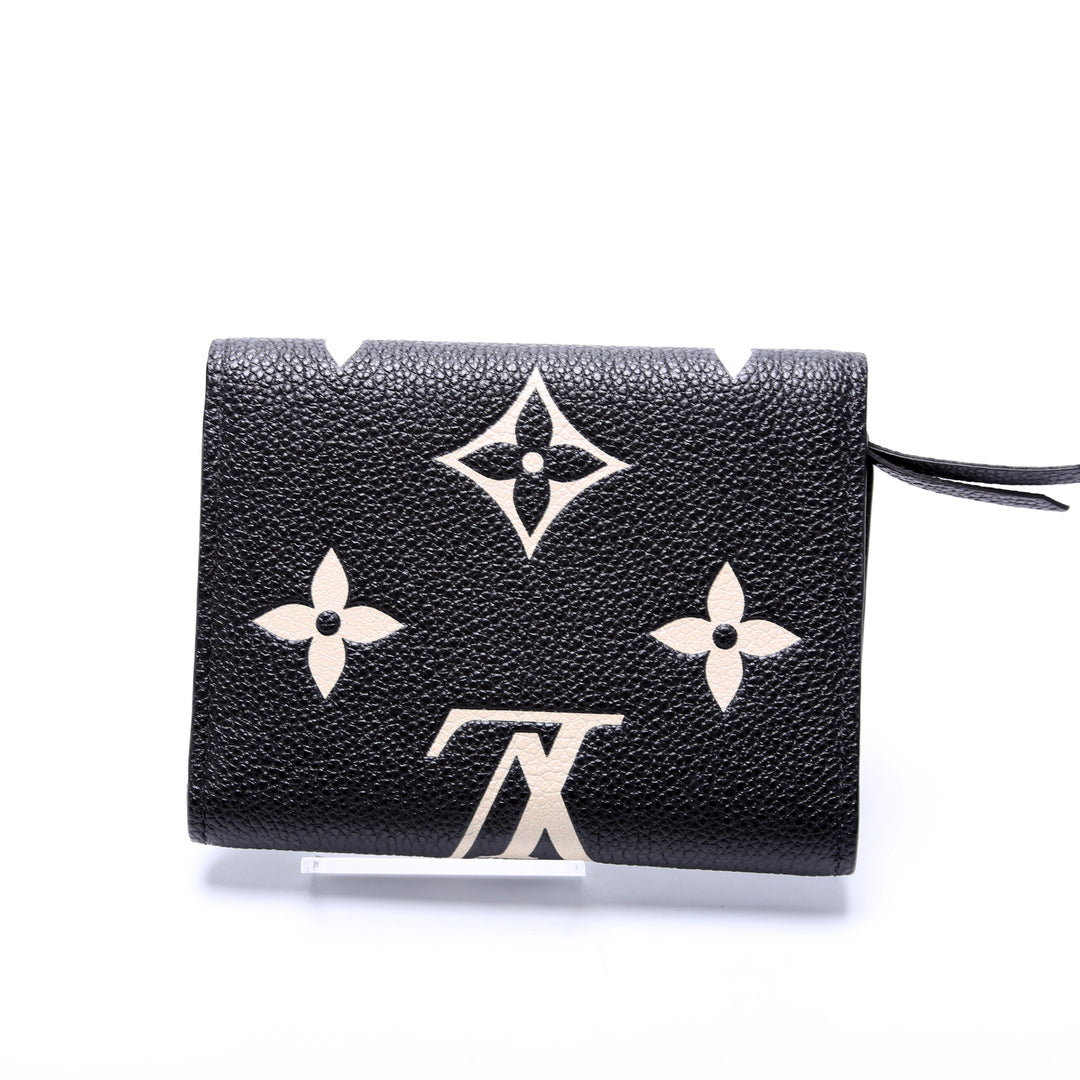 小物 Louis Vuitton Victorine Wallet Noir Louis Vuitton Bi-color Black/Beige Monogram Empreinte