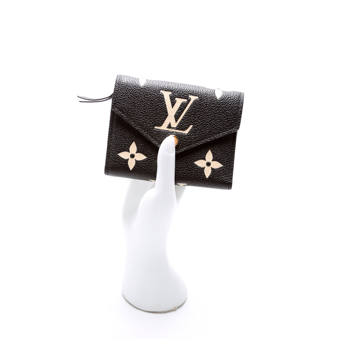 Victorine Wallet Bicolor Empreinte