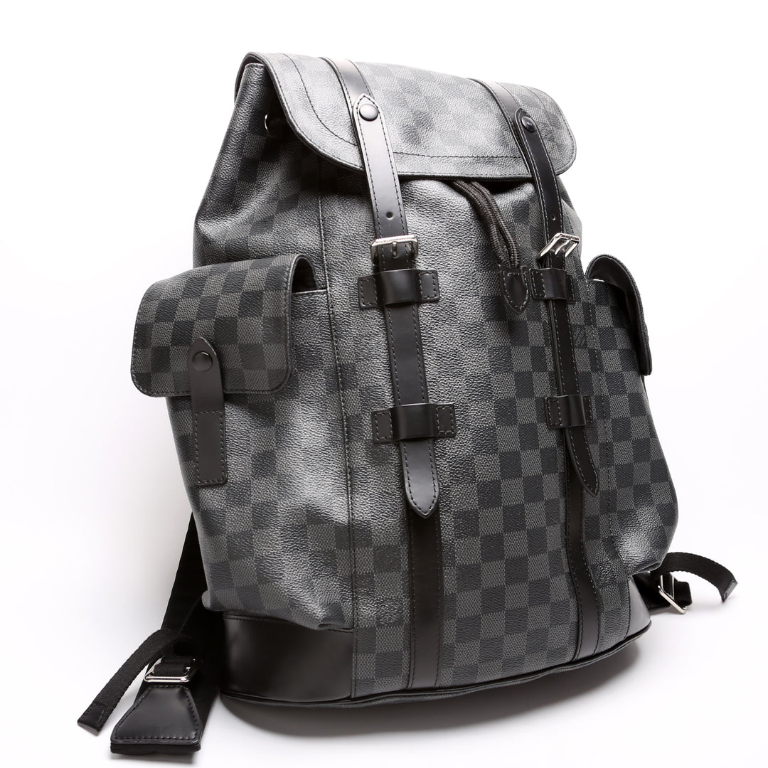 louis vuitton christopher pm backpack fake Christopher MM Backpack Damier Graphite