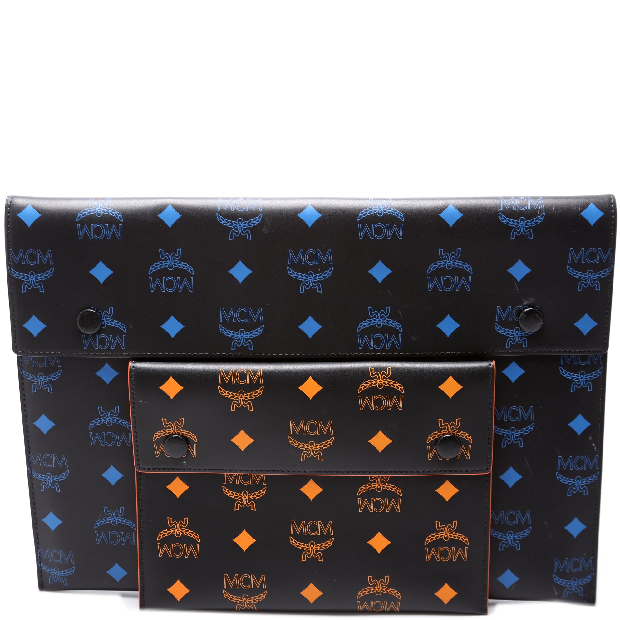 Trio Pouch Visetos Color Splash Leather