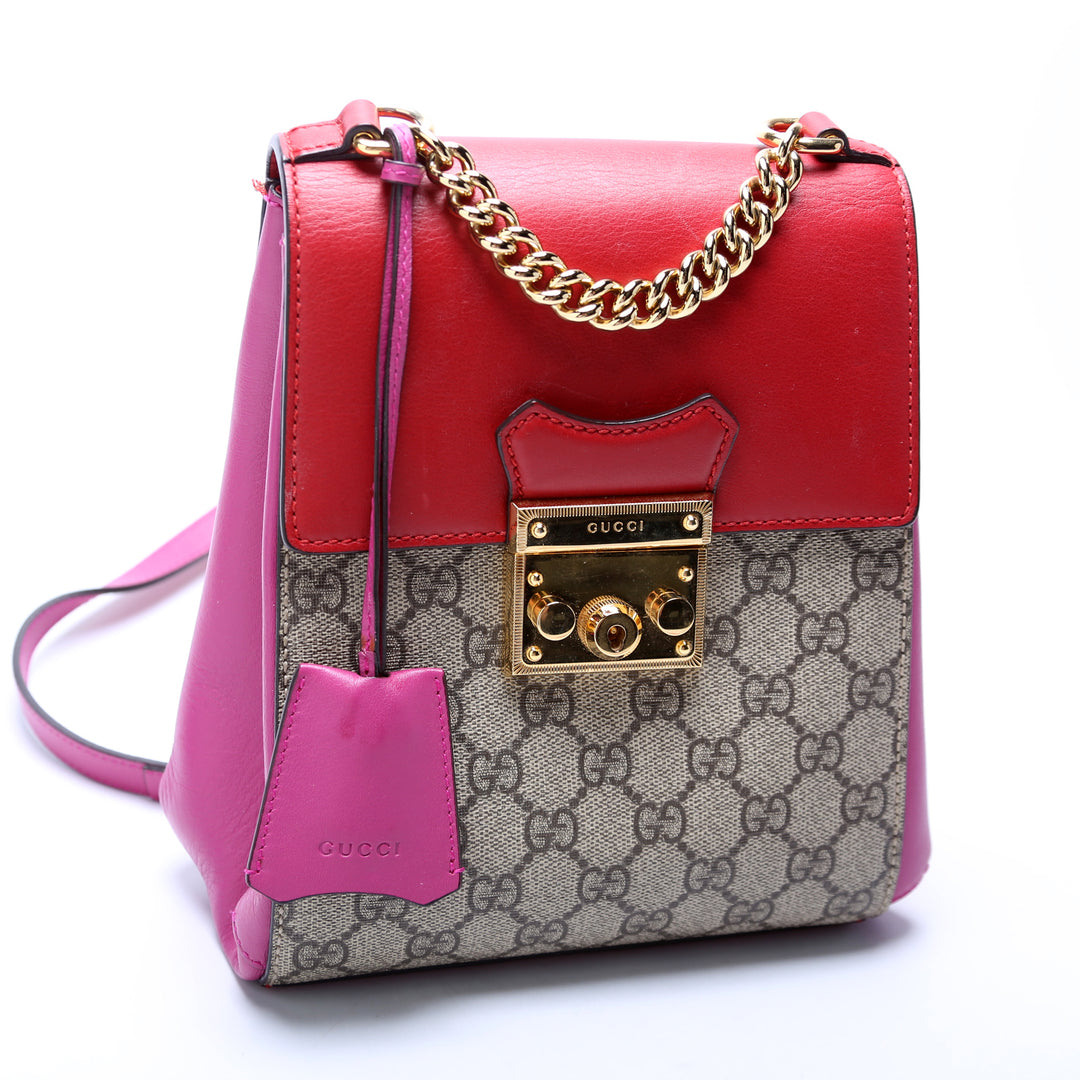 GUCCI ハンドバッグ 498194 Padlock Backpack GG Supreme