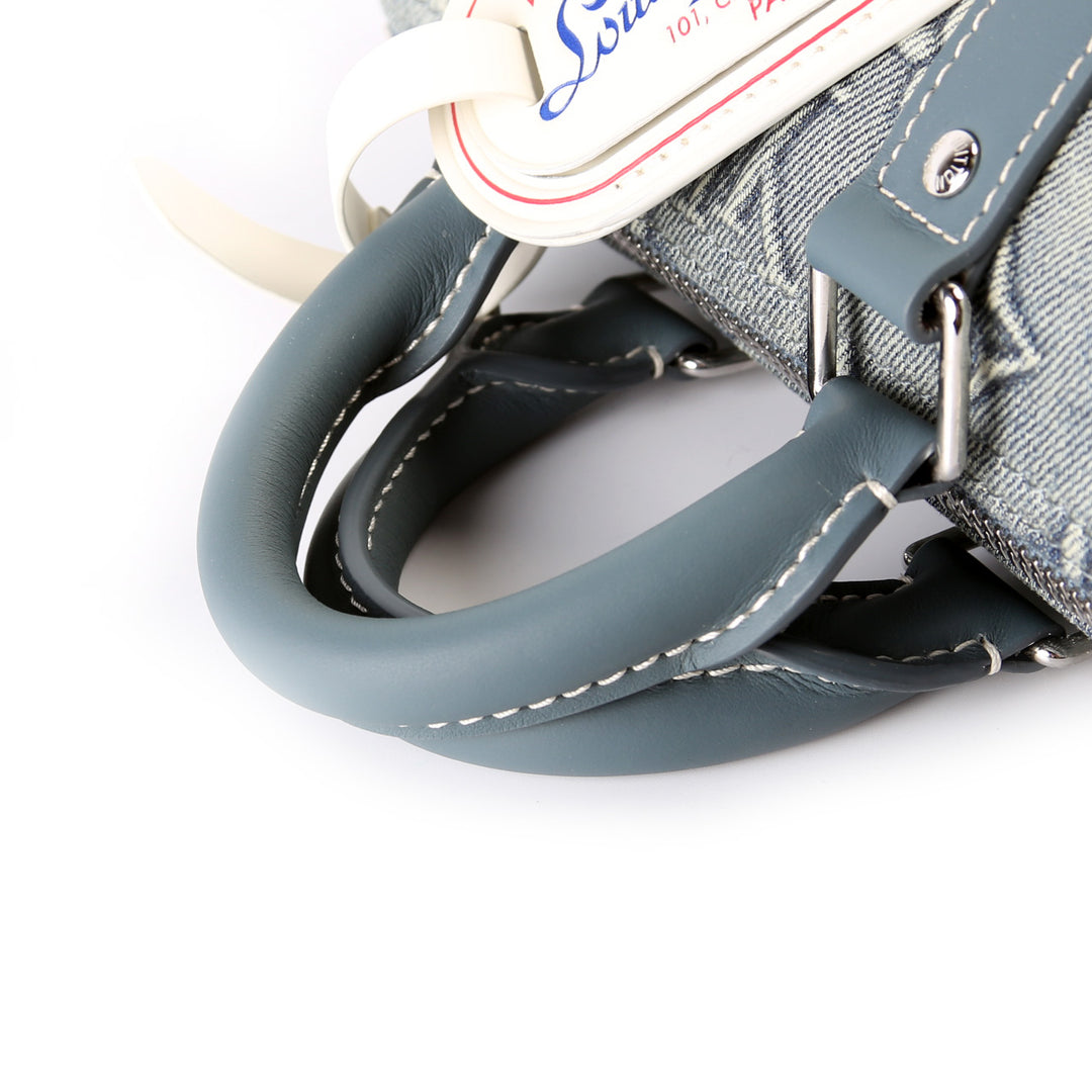関税込 LV Keepall Cargo 25 ファッションショーハンドバッグ Keepall 25 W/Strap Denim Monogram