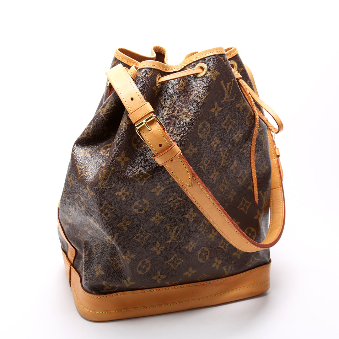 Louis Vuitton Noé Monogram Louis Vuitton Noe Purse Monogram Brown in Coated Leather