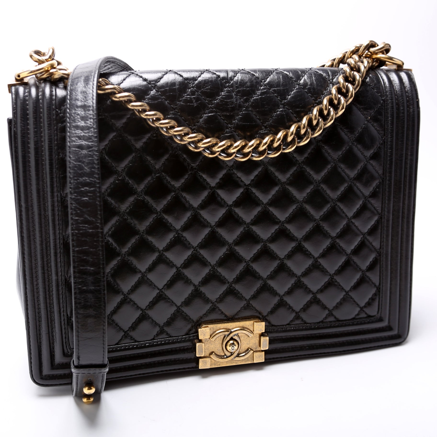 Boy Flap Large Lambskin 18M