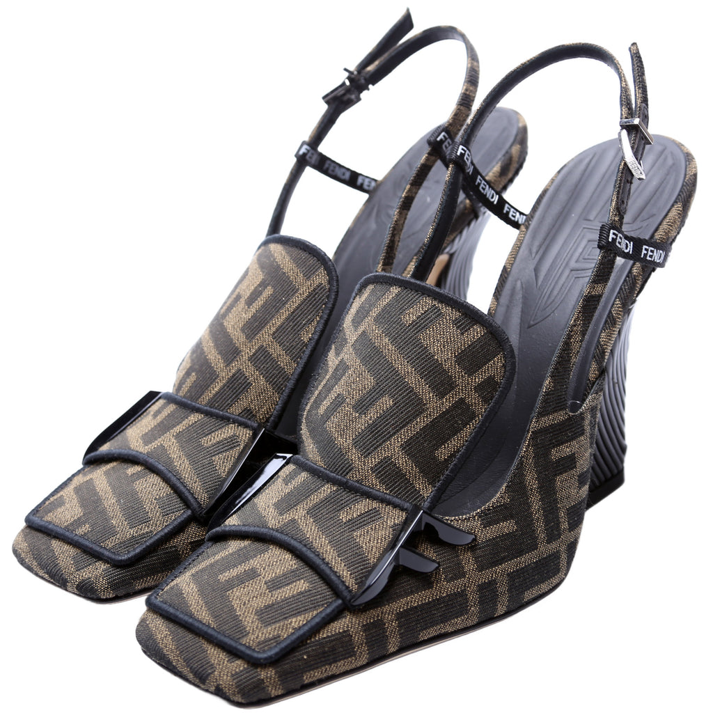 Fendi Freedom Slingback Pumps Size 39