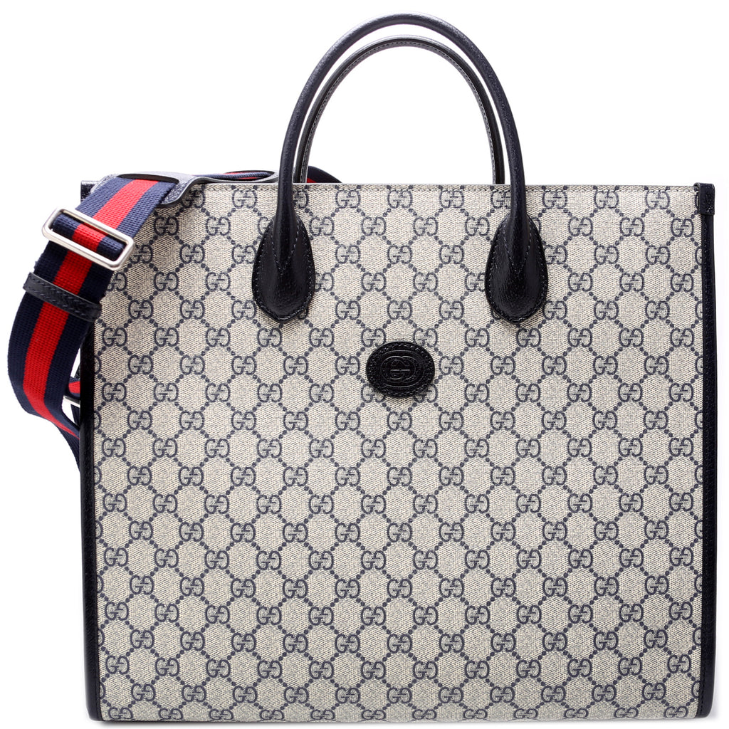 Gucci★素敵！Unisex Interlocking Medium Jacquard GG Tote Bag Gucci☆素敵！Unisex Interlocking Medium Jacquard GG Tote Bag