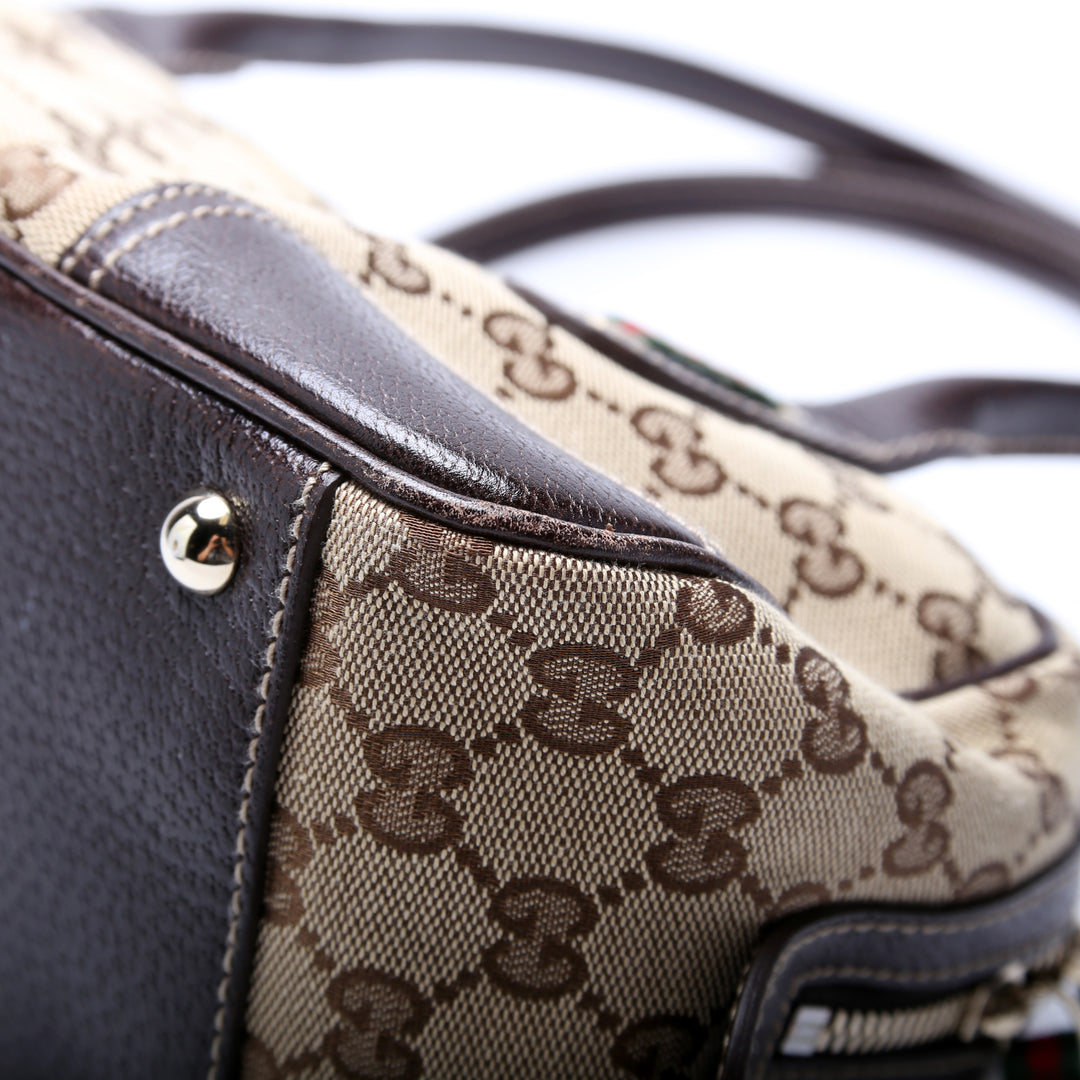 161720 GG Canvas Princy Boston Bag