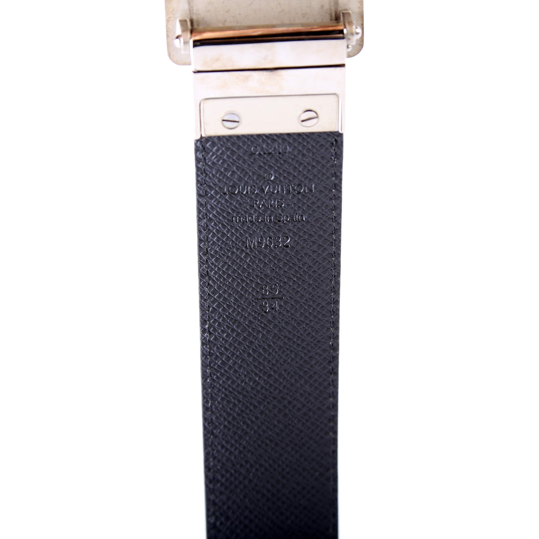 LV Inventeur 35MM Damier Graphite/Leather/ Reversible Belt  display picture 2