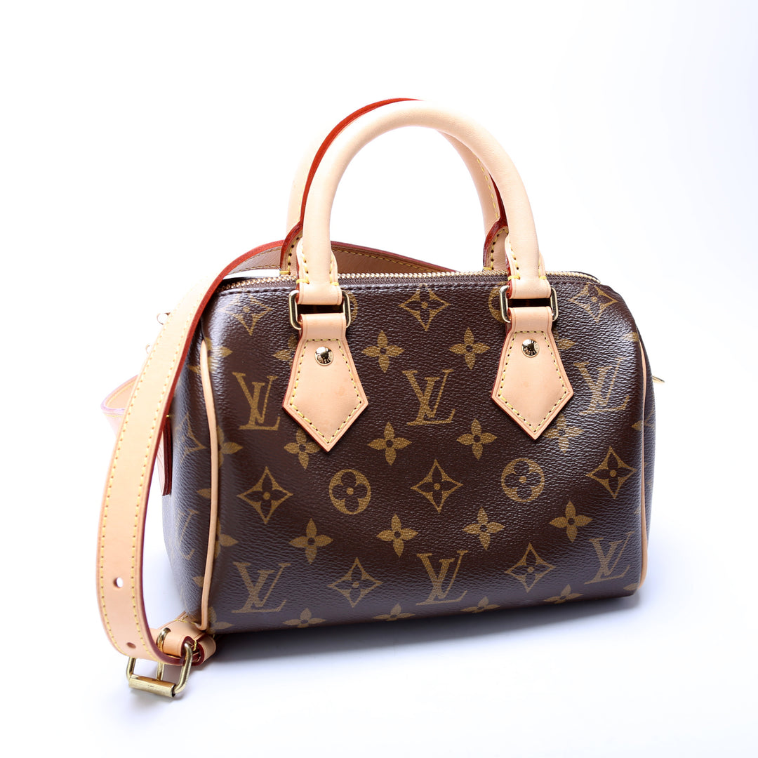 Speedy 20 Bandouliere With Canvas Strap Monogram