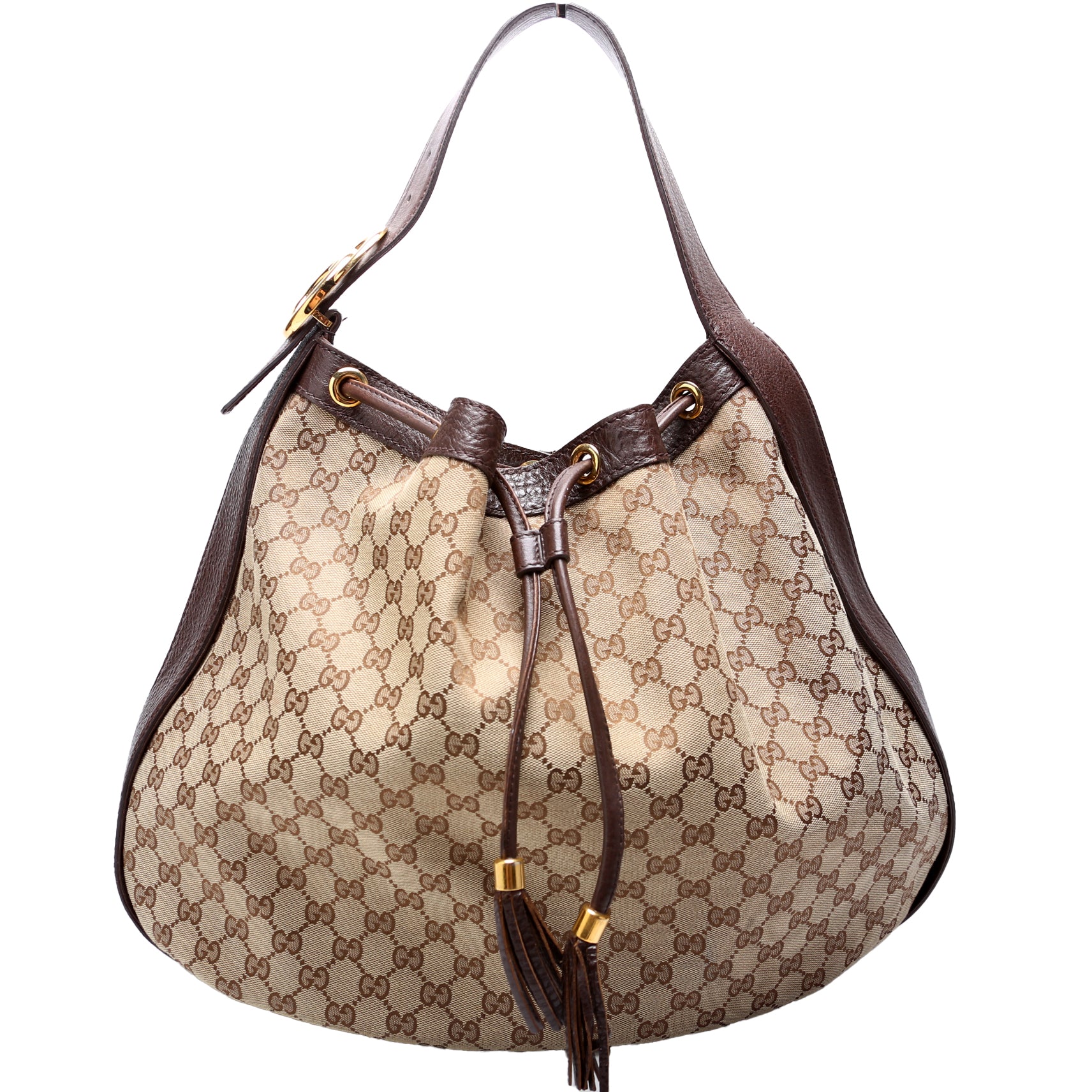 223951 GG Canvas Interlocking Icon Drawstring Hobo 223951 GG Canvas Interlocking Icon Drawstring Hobo