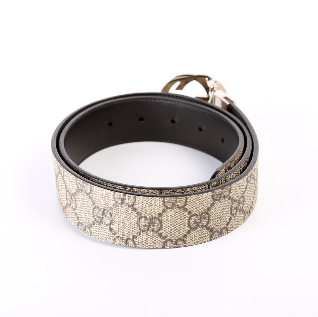 473030 GG Supreme Leather Reversible Belt Size 90/36